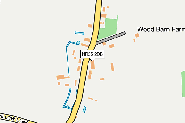 NR35 2DB map - OS OpenMap – Local (Ordnance Survey)