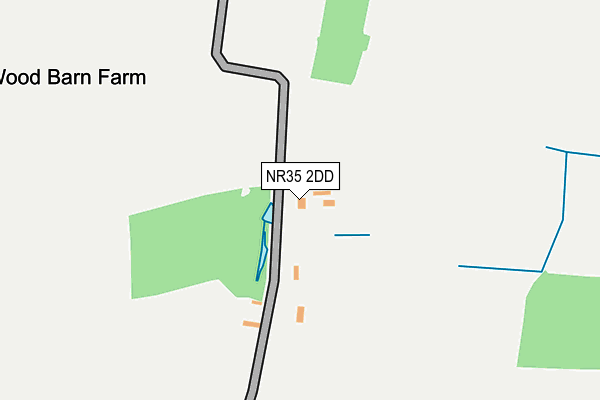 NR35 2DD map - OS OpenMap – Local (Ordnance Survey)