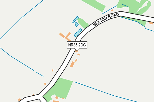 NR35 2DG map - OS OpenMap – Local (Ordnance Survey)