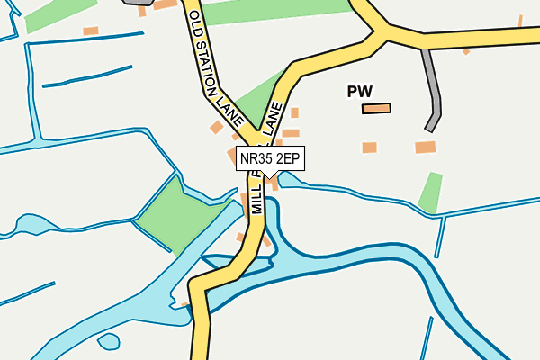 NR35 2EP map - OS OpenMap – Local (Ordnance Survey)