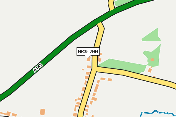 NR35 2HH map - OS OpenMap – Local (Ordnance Survey)