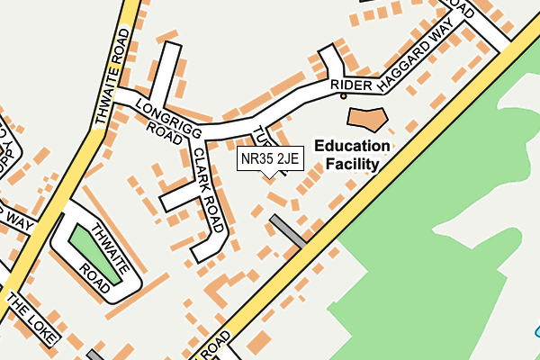 NR35 2JE map - OS OpenMap – Local (Ordnance Survey)