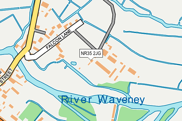 NR35 2JG map - OS OpenMap – Local (Ordnance Survey)