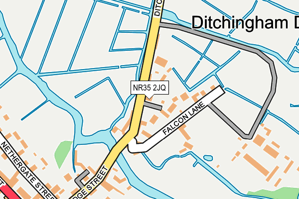 NR35 2JQ map - OS OpenMap – Local (Ordnance Survey)