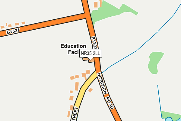 NR35 2LL map - OS OpenMap – Local (Ordnance Survey)