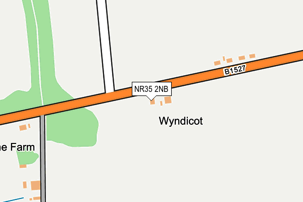 NR35 2NB map - OS OpenMap – Local (Ordnance Survey)
