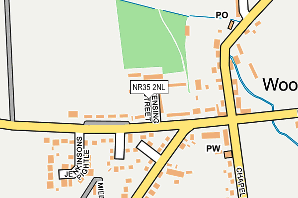 NR35 2NL map - OS OpenMap – Local (Ordnance Survey)