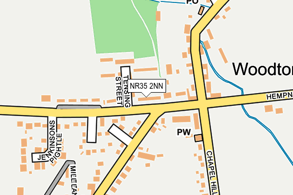 NR35 2NN map - OS OpenMap – Local (Ordnance Survey)