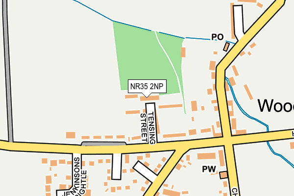 NR35 2NP map - OS OpenMap – Local (Ordnance Survey)
