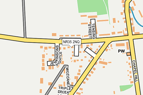 NR35 2NQ map - OS OpenMap – Local (Ordnance Survey)