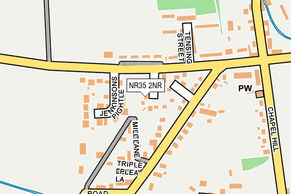 NR35 2NR map - OS OpenMap – Local (Ordnance Survey)