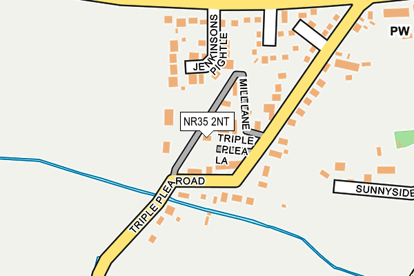 NR35 2NT map - OS OpenMap – Local (Ordnance Survey)