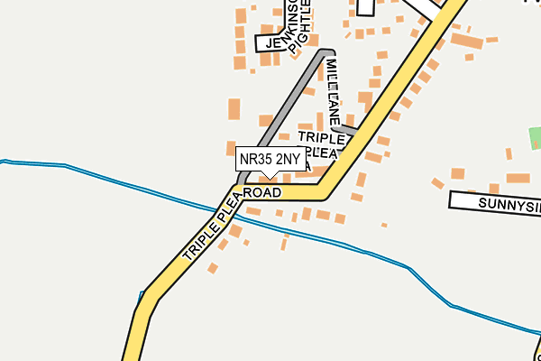 NR35 2NY map - OS OpenMap – Local (Ordnance Survey)