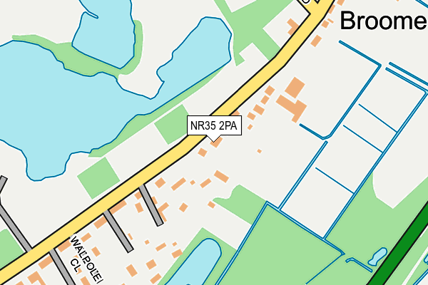 NR35 2PA map - OS OpenMap – Local (Ordnance Survey)