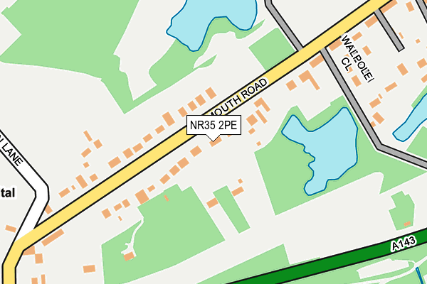 NR35 2PE map - OS OpenMap – Local (Ordnance Survey)