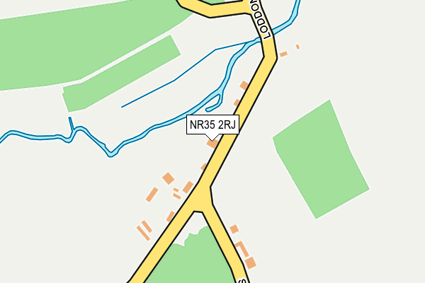 NR35 2RJ map - OS OpenMap – Local (Ordnance Survey)