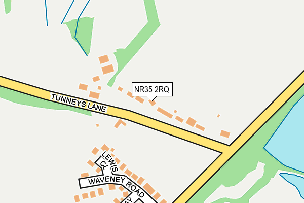 NR35 2RQ map - OS OpenMap – Local (Ordnance Survey)