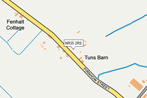 NR35 2RS map - OS OpenMap – Local (Ordnance Survey)
