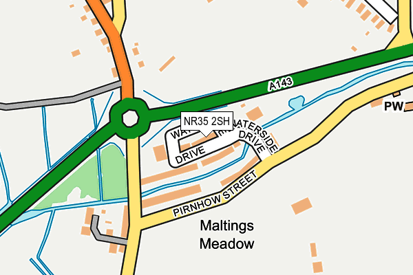 NR35 2SH map - OS OpenMap – Local (Ordnance Survey)