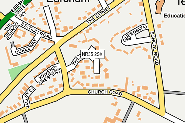 NR35 2SX map - OS OpenMap – Local (Ordnance Survey)