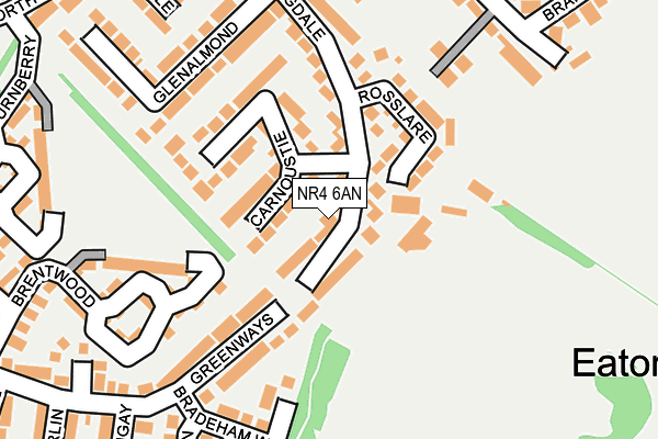 NR4 6AN map - OS OpenMap – Local (Ordnance Survey)
