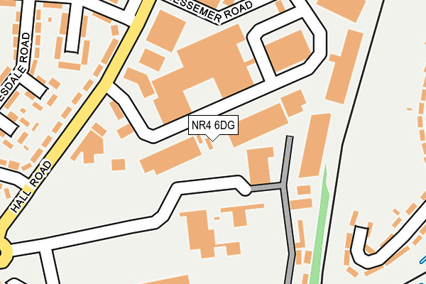 NR4 6DG map - OS OpenMap – Local (Ordnance Survey)
