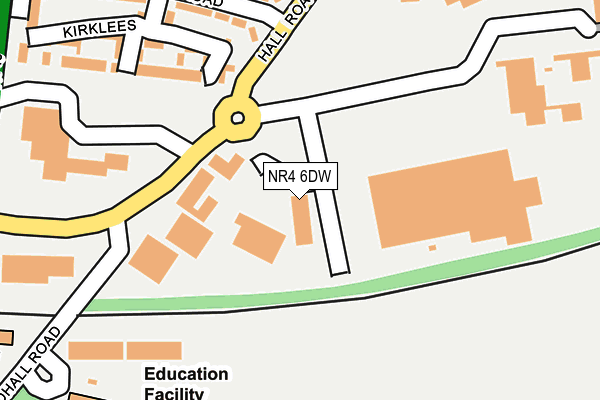 NR4 6DW map - OS OpenMap – Local (Ordnance Survey)