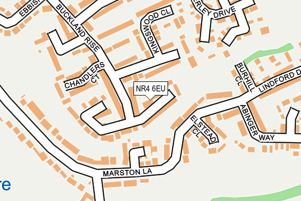 NR4 6EU map - OS OpenMap – Local (Ordnance Survey)