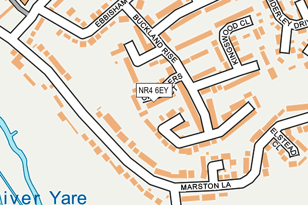 NR4 6EY map - OS OpenMap – Local (Ordnance Survey)