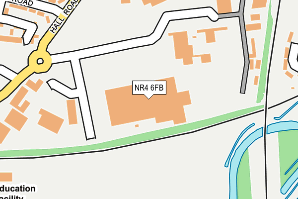 NR4 6FB map - OS OpenMap – Local (Ordnance Survey)