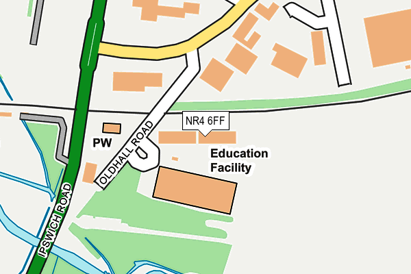 NR4 6FF map - OS OpenMap – Local (Ordnance Survey)