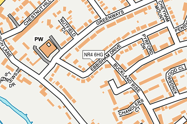 NR4 6HG map - OS OpenMap – Local (Ordnance Survey)