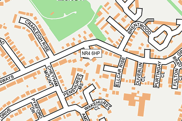 NR4 6HP map - OS OpenMap – Local (Ordnance Survey)