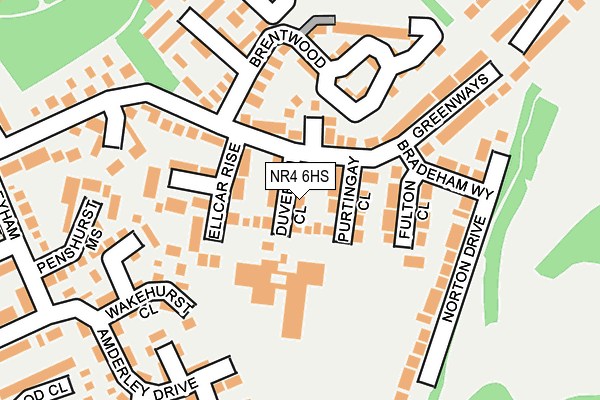 NR4 6HS map - OS OpenMap – Local (Ordnance Survey)