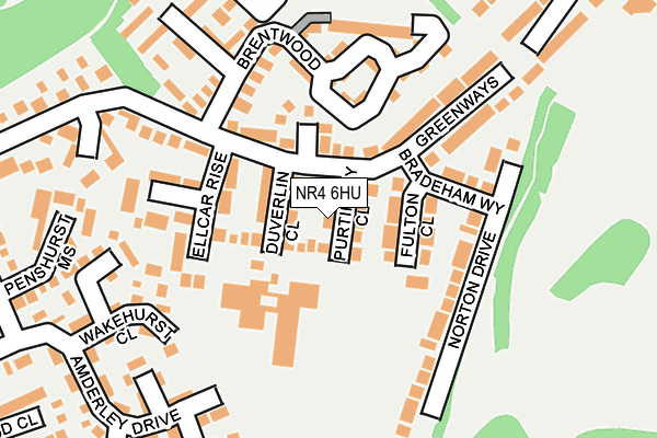 NR4 6HU map - OS OpenMap – Local (Ordnance Survey)