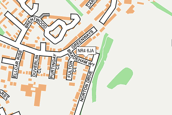 NR4 6JA map - OS OpenMap – Local (Ordnance Survey)
