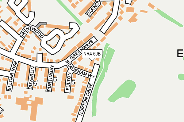 NR4 6JB map - OS OpenMap – Local (Ordnance Survey)
