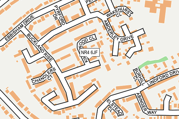 NR4 6JF map - OS OpenMap – Local (Ordnance Survey)
