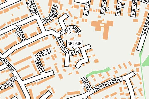 NR4 6JH map - OS OpenMap – Local (Ordnance Survey)