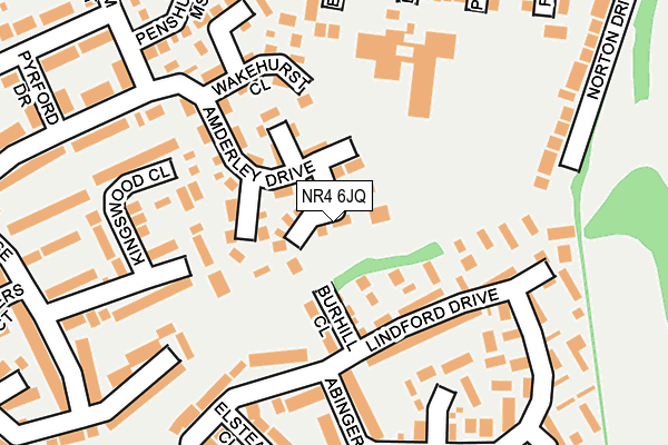 NR4 6JQ map - OS OpenMap – Local (Ordnance Survey)