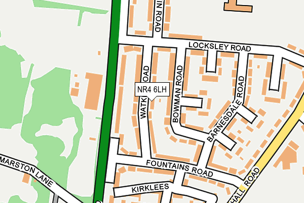 NR4 6LH map - OS OpenMap – Local (Ordnance Survey)