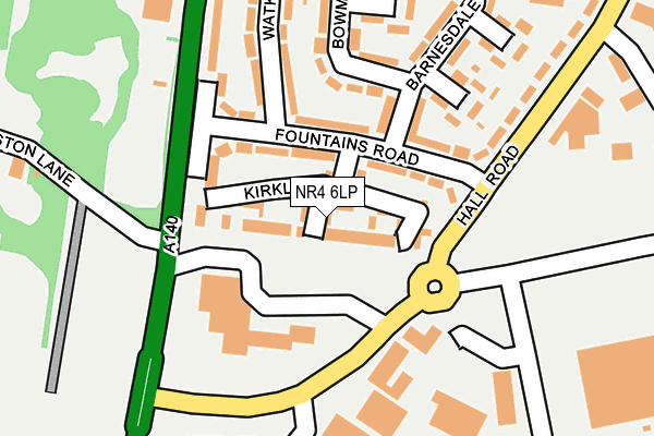 NR4 6LP map - OS OpenMap – Local (Ordnance Survey)