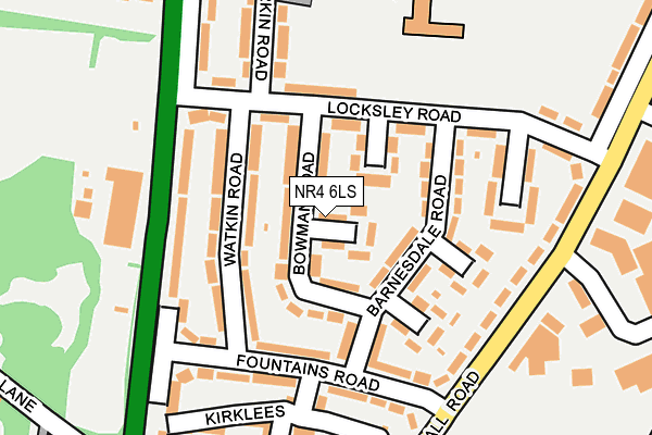 NR4 6LS map - OS OpenMap – Local (Ordnance Survey)
