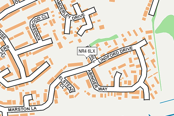 NR4 6LX map - OS OpenMap – Local (Ordnance Survey)