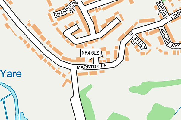NR4 6LZ map - OS OpenMap – Local (Ordnance Survey)