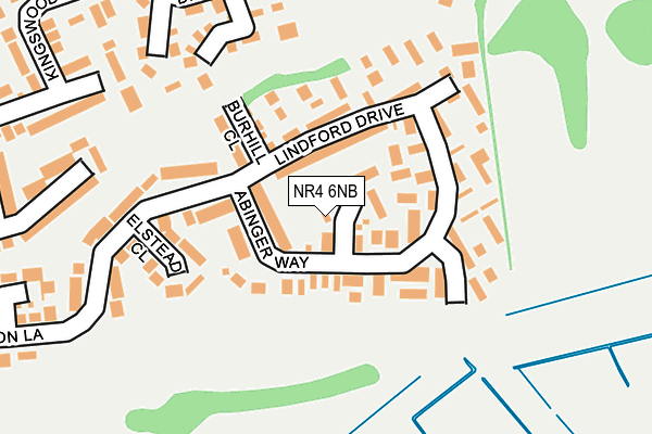 NR4 6NB map - OS OpenMap – Local (Ordnance Survey)