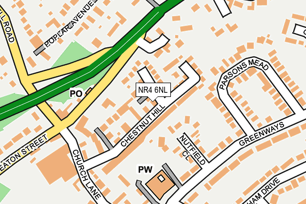 NR4 6NL map - OS OpenMap – Local (Ordnance Survey)