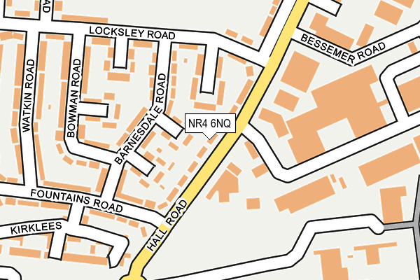 NR4 6NQ map - OS OpenMap – Local (Ordnance Survey)
