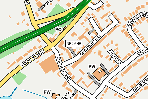 NR4 6NR map - OS OpenMap – Local (Ordnance Survey)