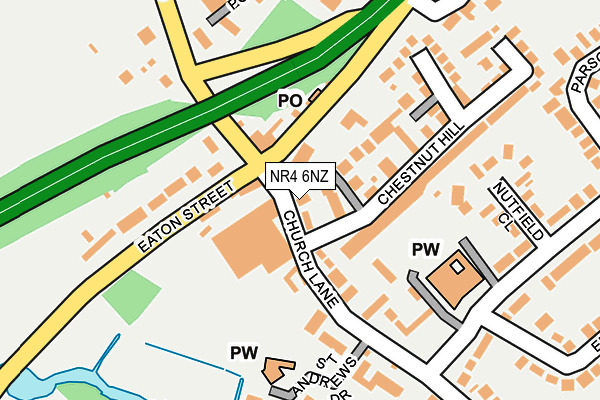 NR4 6NZ map - OS OpenMap – Local (Ordnance Survey)
